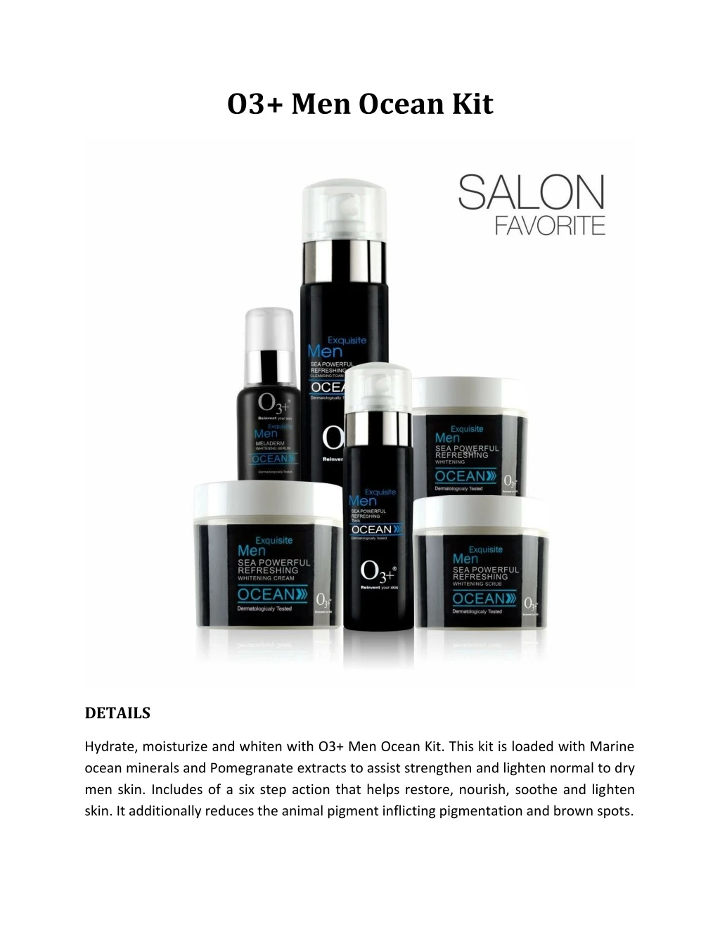 o3 men ocean kit