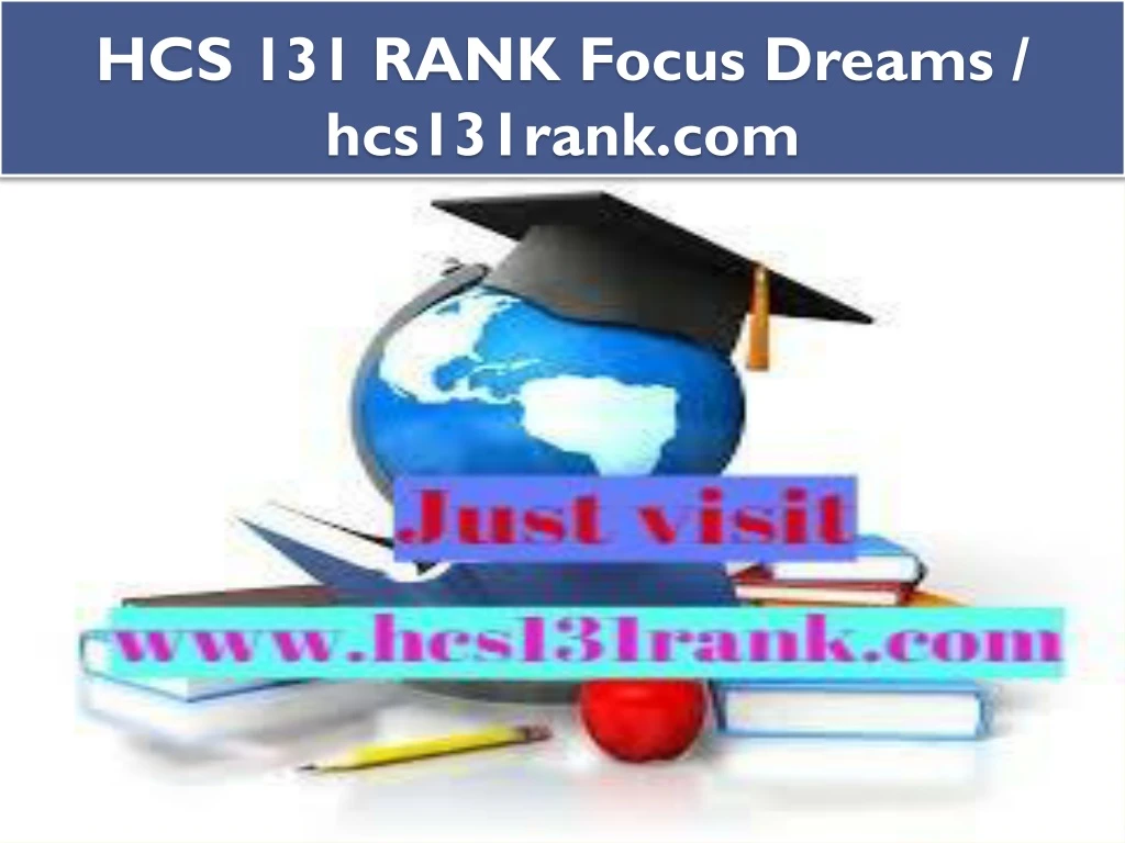 hcs 131 rank focus dreams hcs131rank com