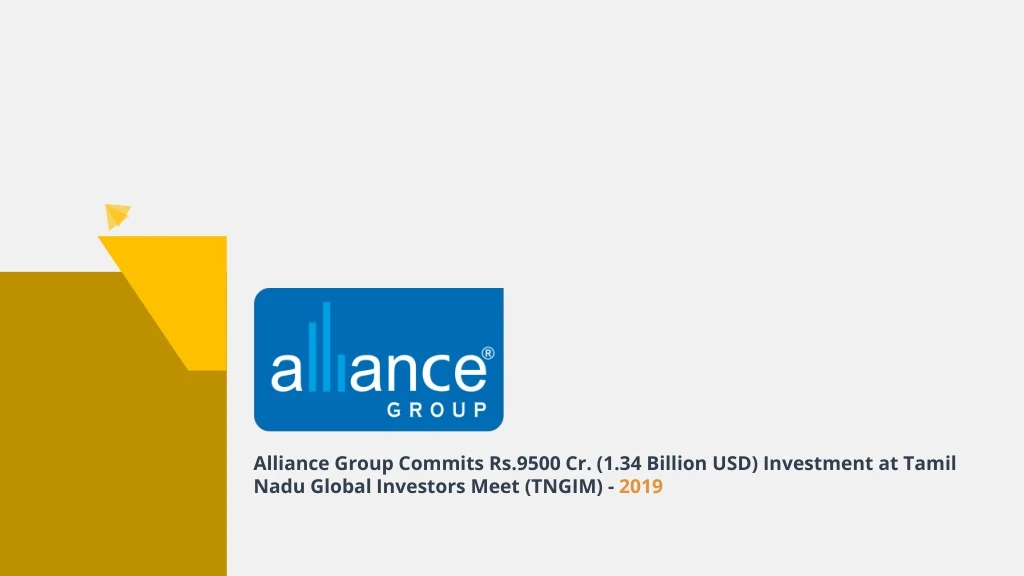 alliance group commits rs 9500 cr 1 34 billion