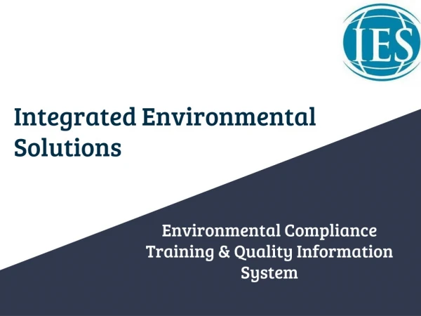 Environmental Compliance Training