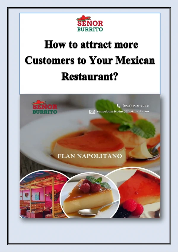 How to Attract more Customers to Your Mexican Restaurant?