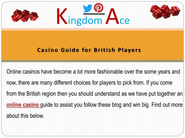 Online Casino Games Guide | Live Kindomace CasinoFree Spin Casino UK | Free Spins Promotion