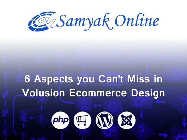 6 Aspects You Can't Miss In Volusion Ecommerce Design