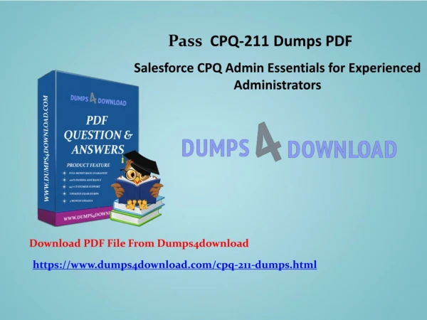 CPQ-211 Salesforce Real Exam Questions - 100% Free PDF Files