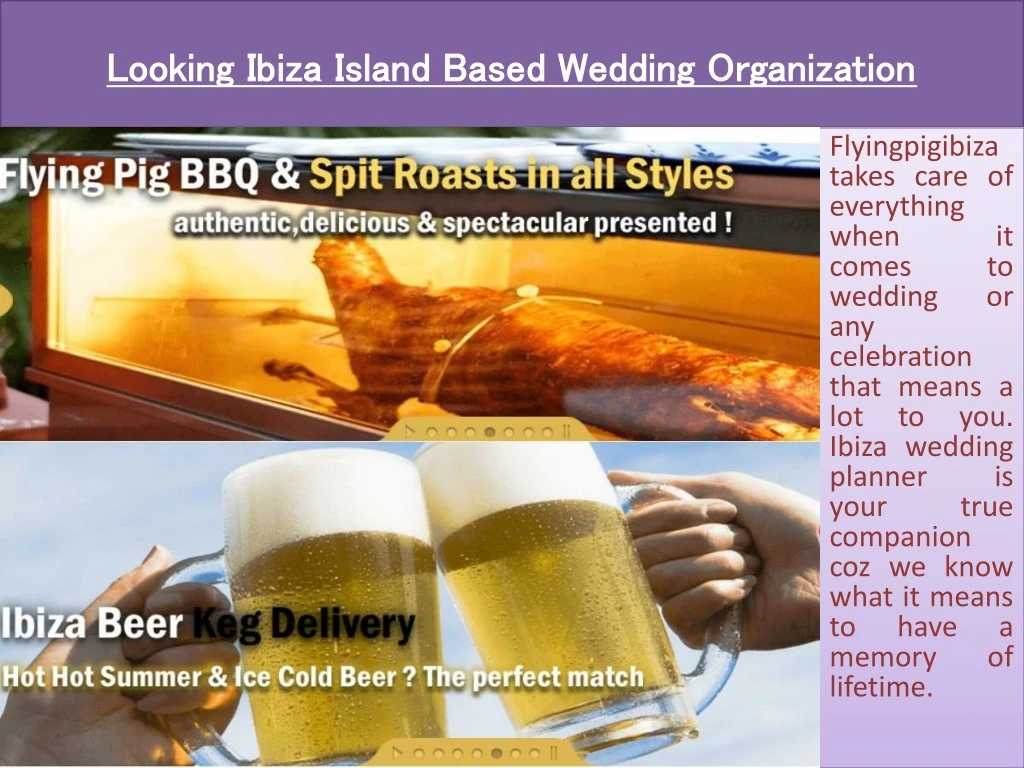 looking ibiza island based wedding organization