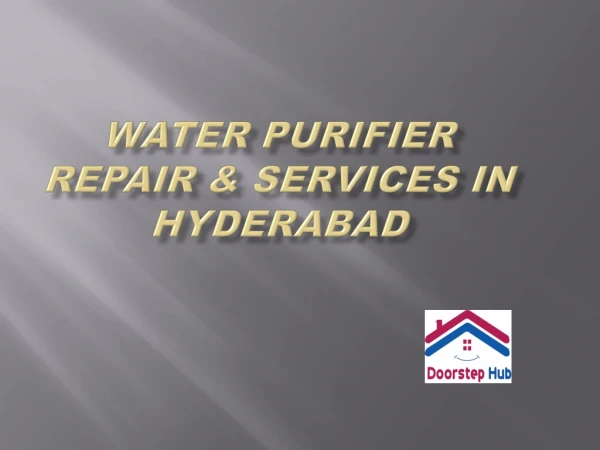 Water Purifier Repair-Get Instant Home Services-Book My Services
