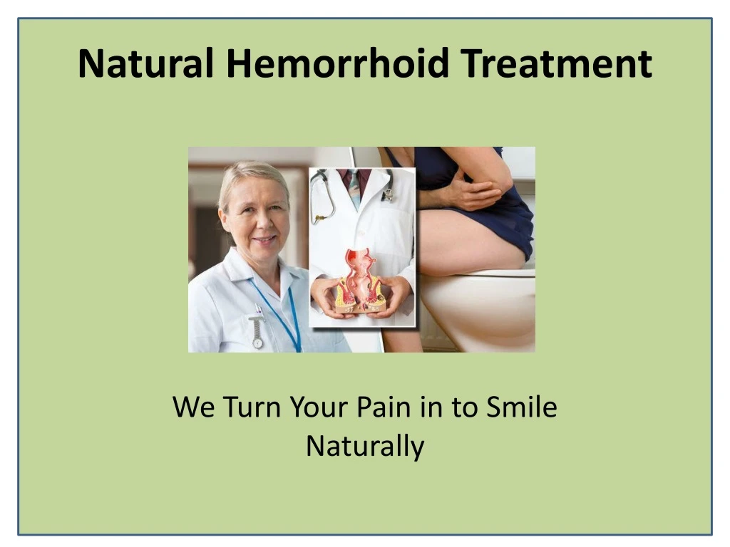 natural hemorrhoid treatment