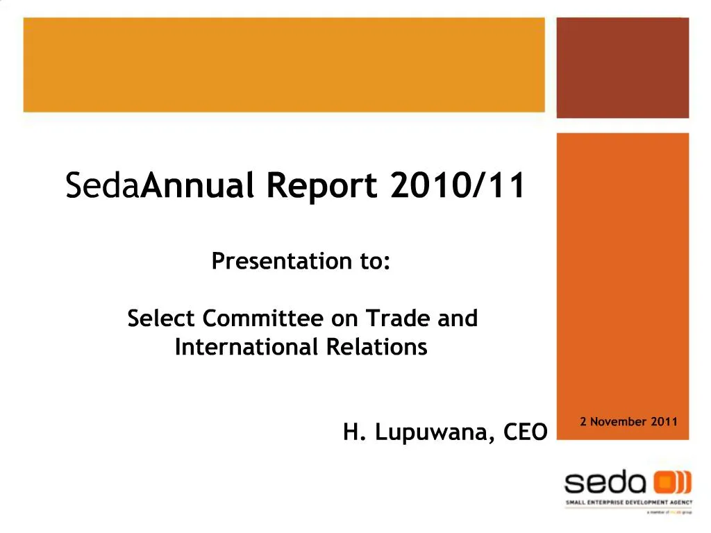 Seda Annual Report 2010