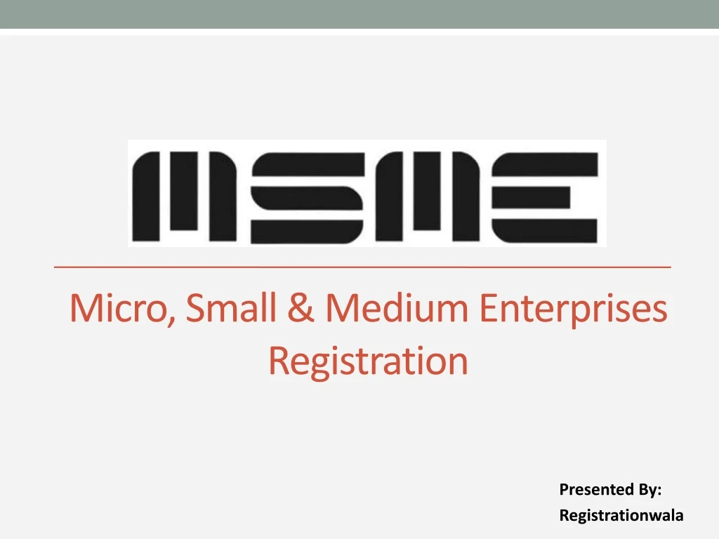 micro small medium enterprises registration