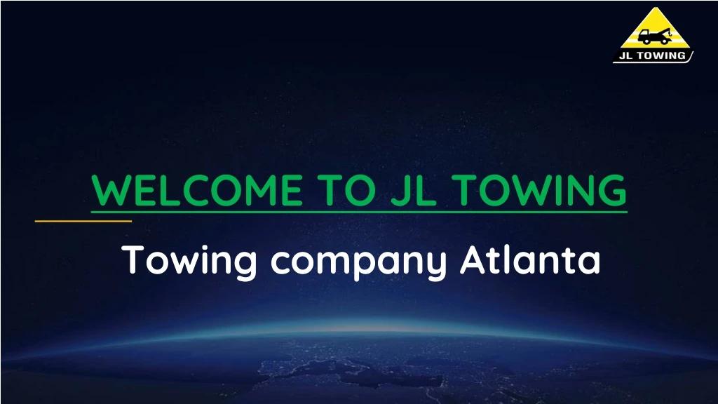 welcome to jl towing