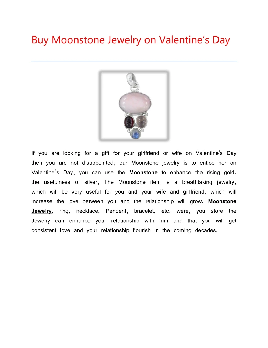 buy moonstone jewelry on valentine s day