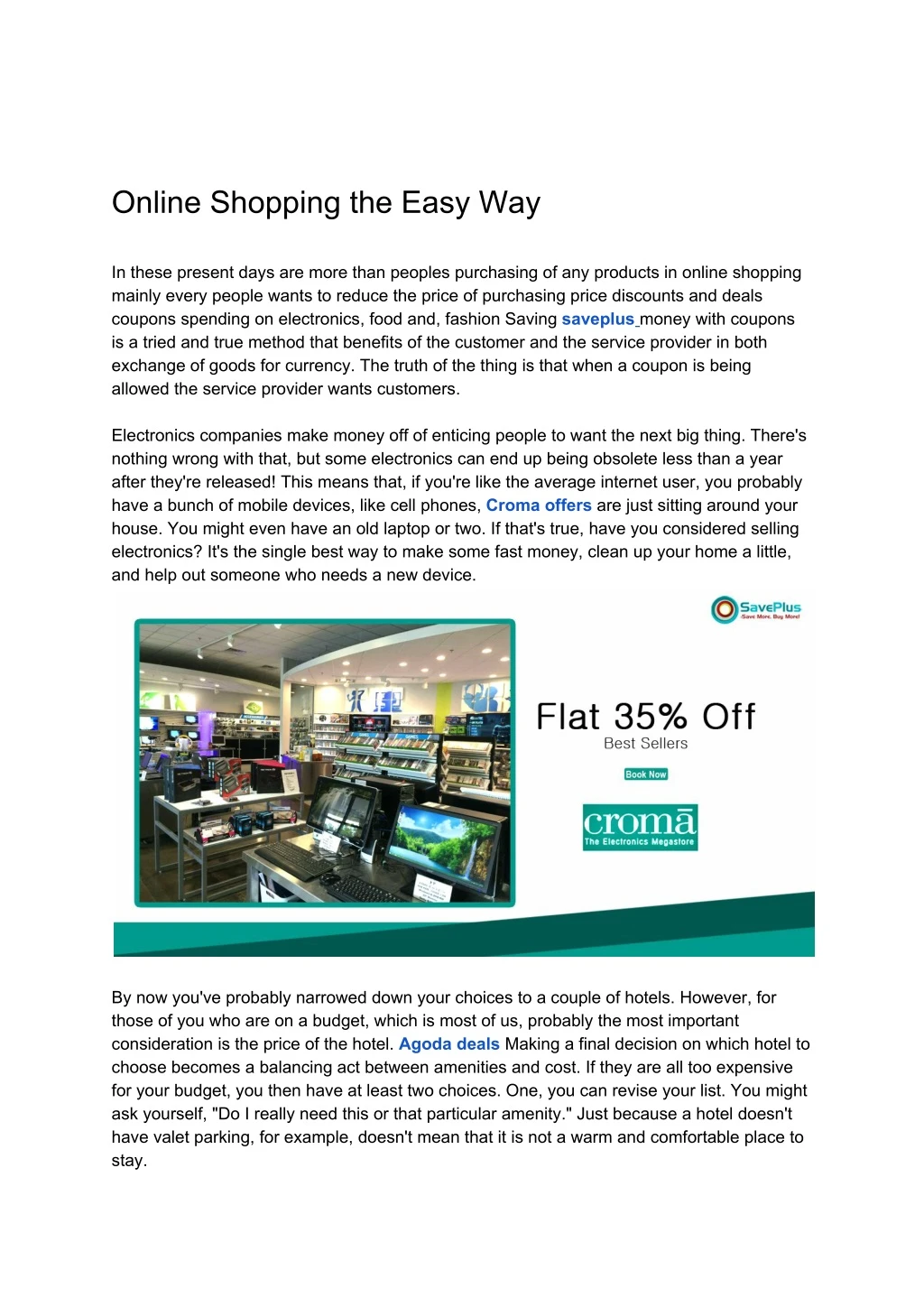 online shopping the easy way
