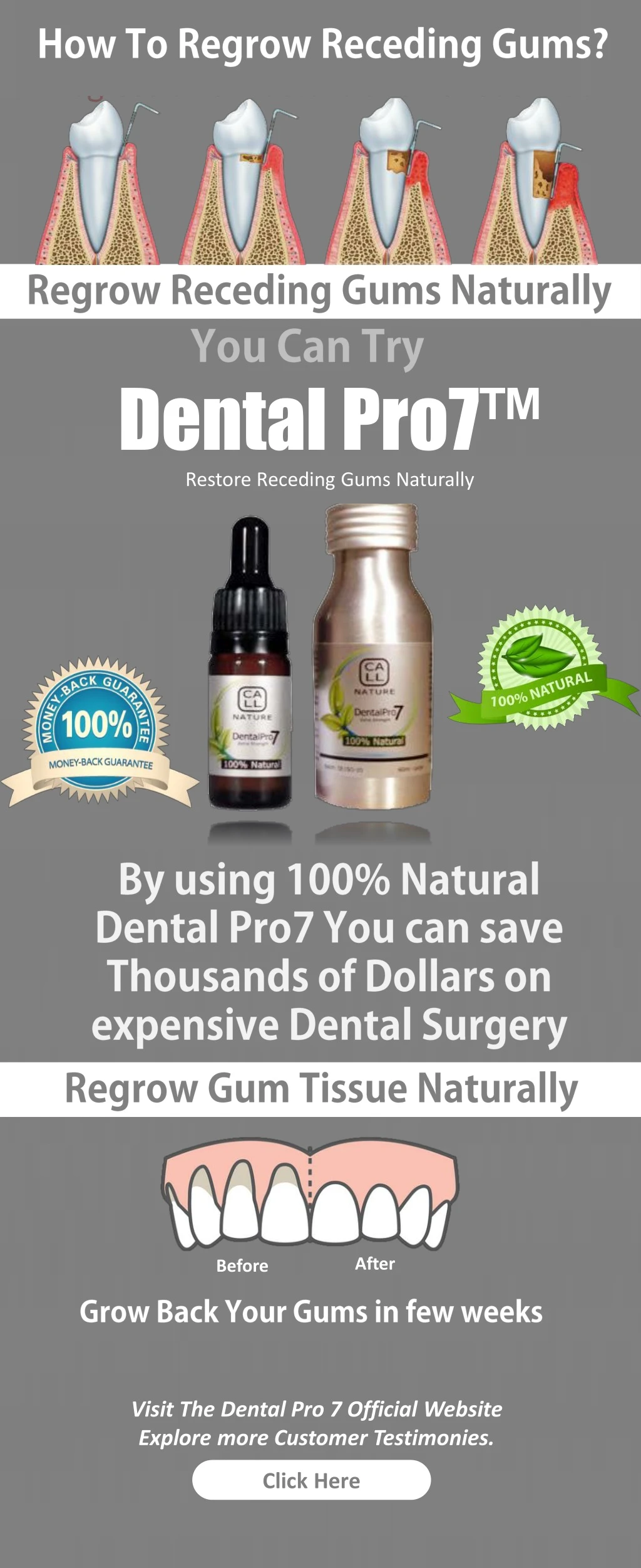 dental pro7 restore receding gums naturally