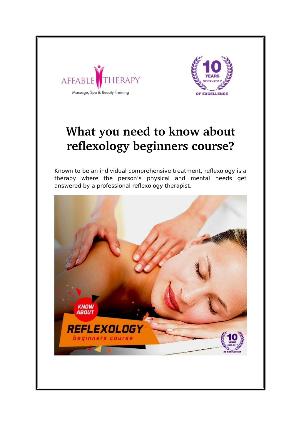 what you need to know about reflexology beginners