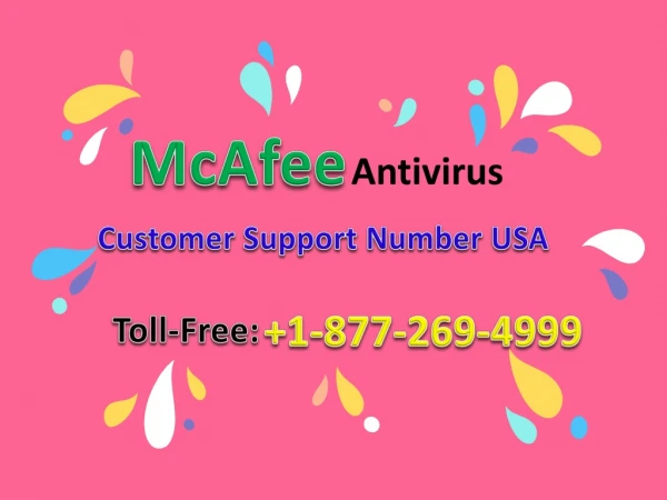 McAfee Customer Support Number USA 1-877-269-4999