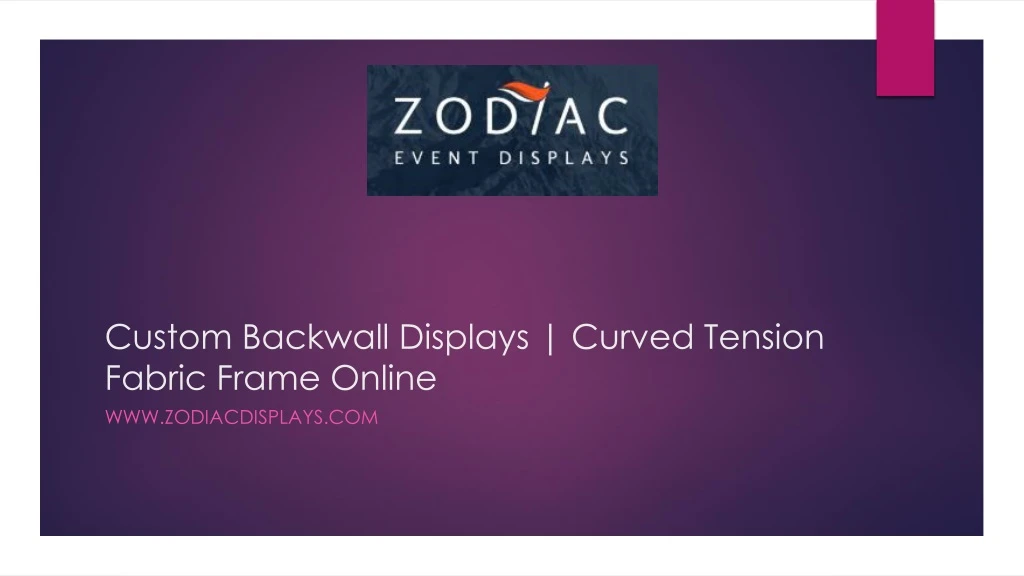 custom backwall displays curved tension fabric frame online
