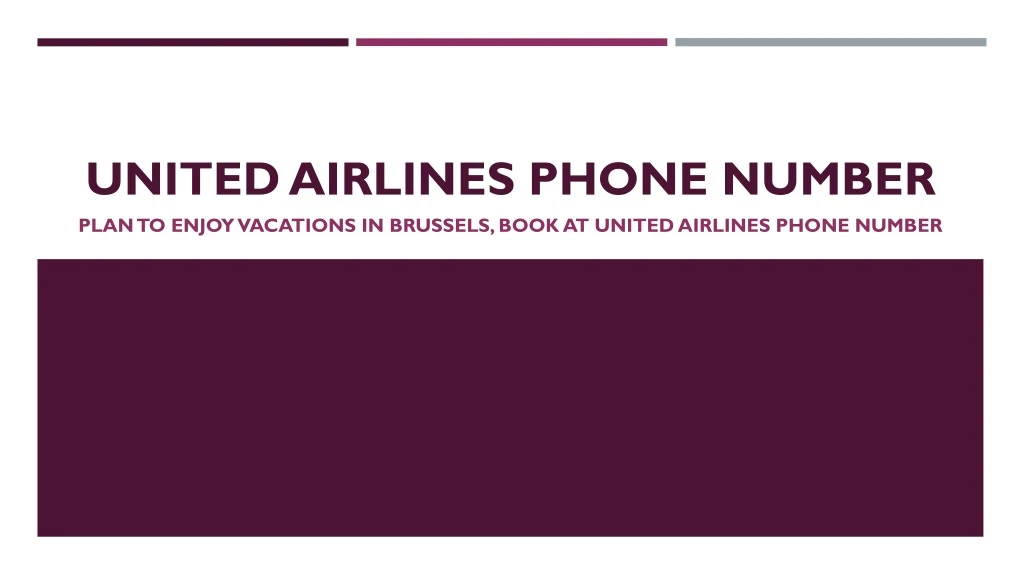 united airlines phone number plan to enjoy