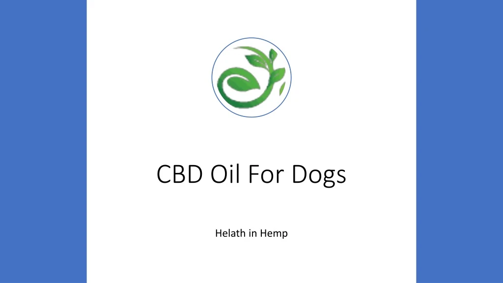 cbd oil for dogs