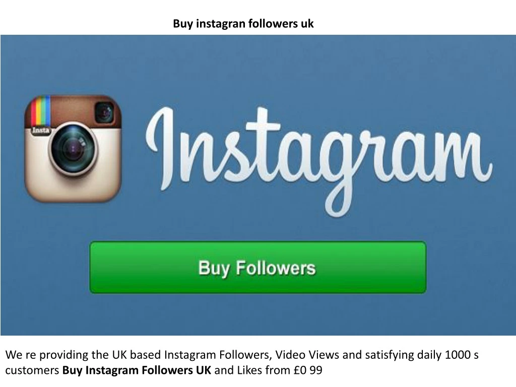 buy instagran followers uk