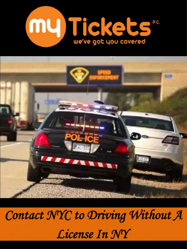 Contact Driving Without A License In NY