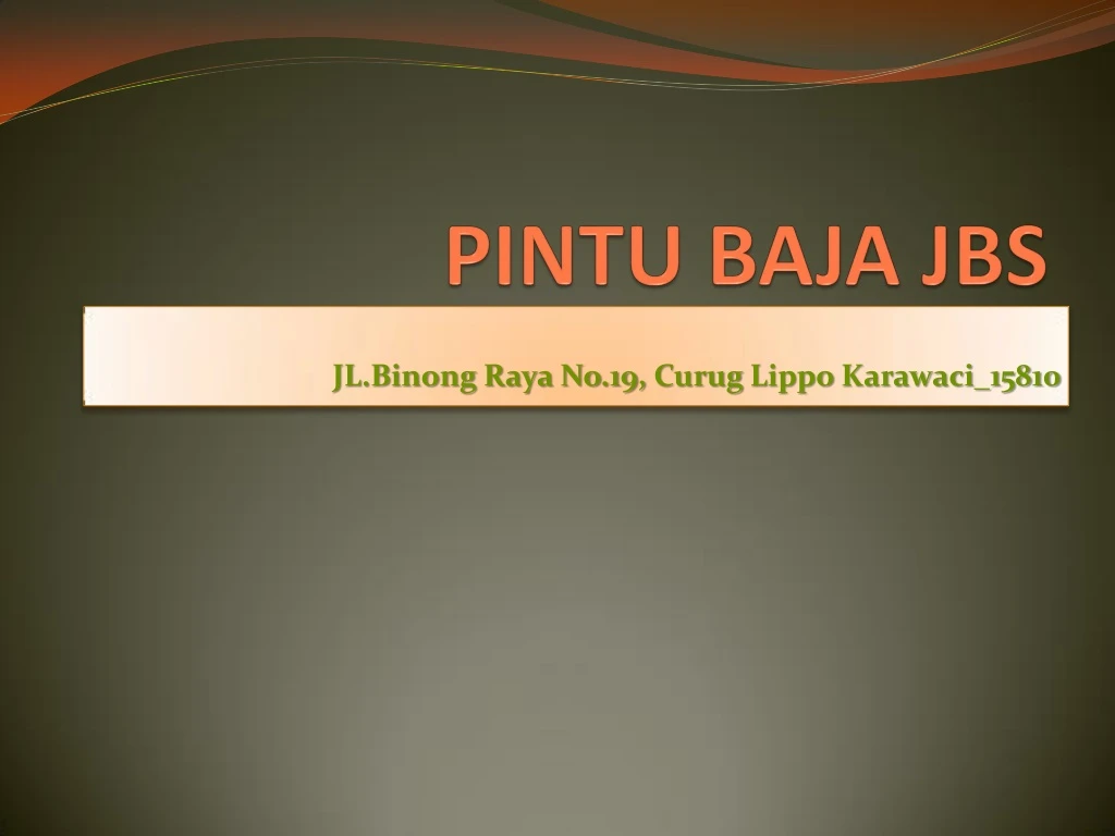 jl binong raya no 19 curug lippo karawaci 15810