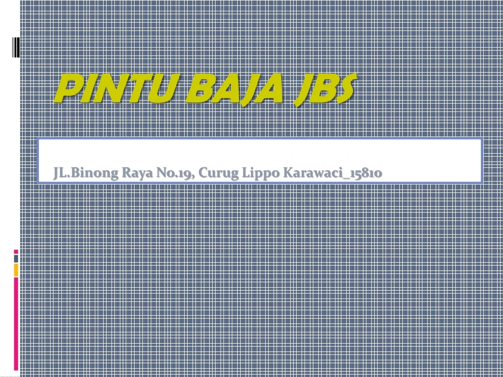 pintu baja jbs