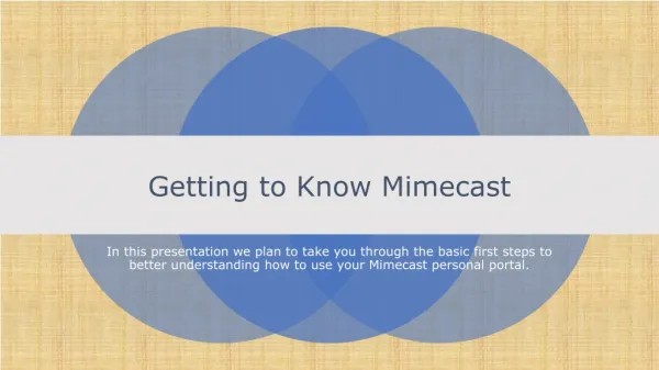 Getting to Know Mimecast