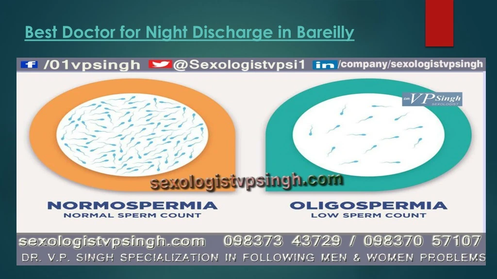 best doctor for night discharge in bareilly