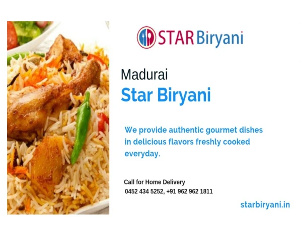 Best Restaurant in Madurai - Starbirayni