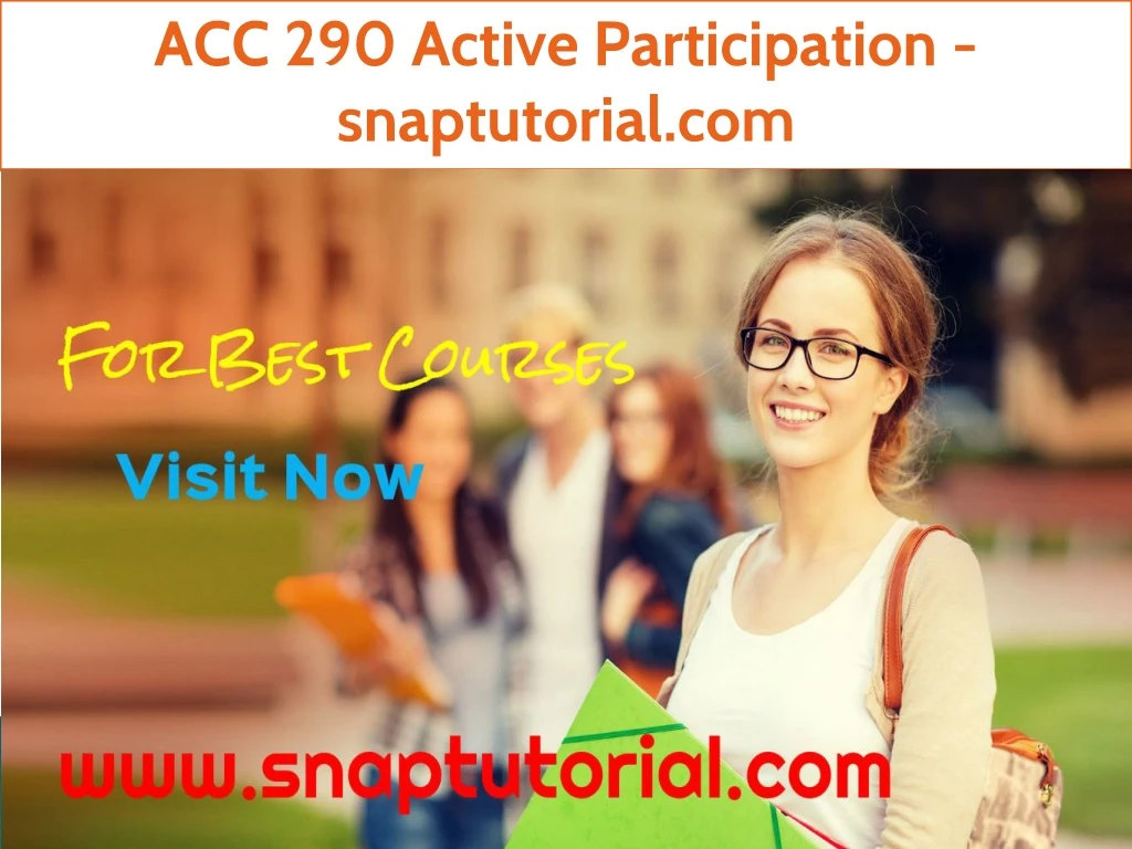 acc 290 active participation snaptutorial com