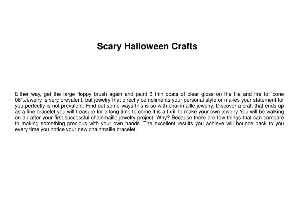 scary halloween crafts