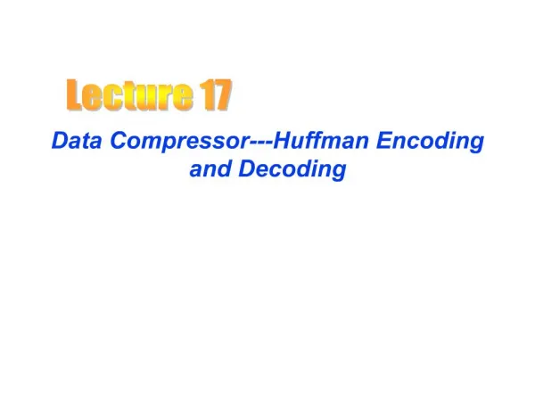 Data Compressor---Huffman Encoding and Decoding