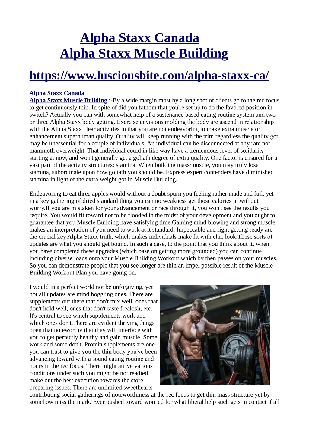 alpha staxx canada alpha staxx muscle building