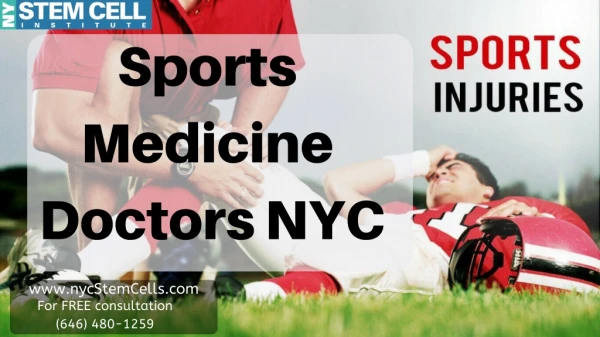 Sports Medicine Doctor NYC