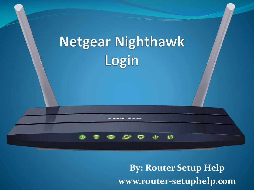 netgear nighthawk login