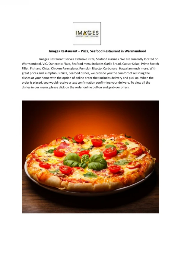 Images Restaurant- Order pizza Online