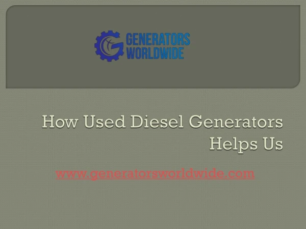 Used Diesel Generators