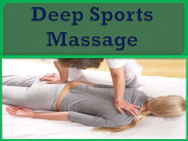 Deep Sports Massage