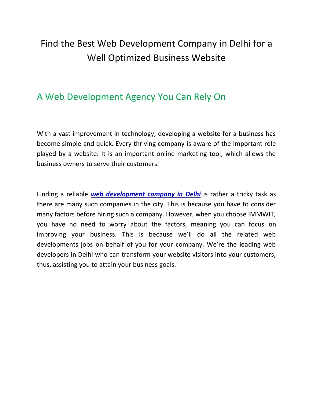 find the best web development company in delhi