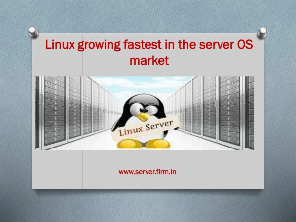 Linux growing fastest in the server OS market