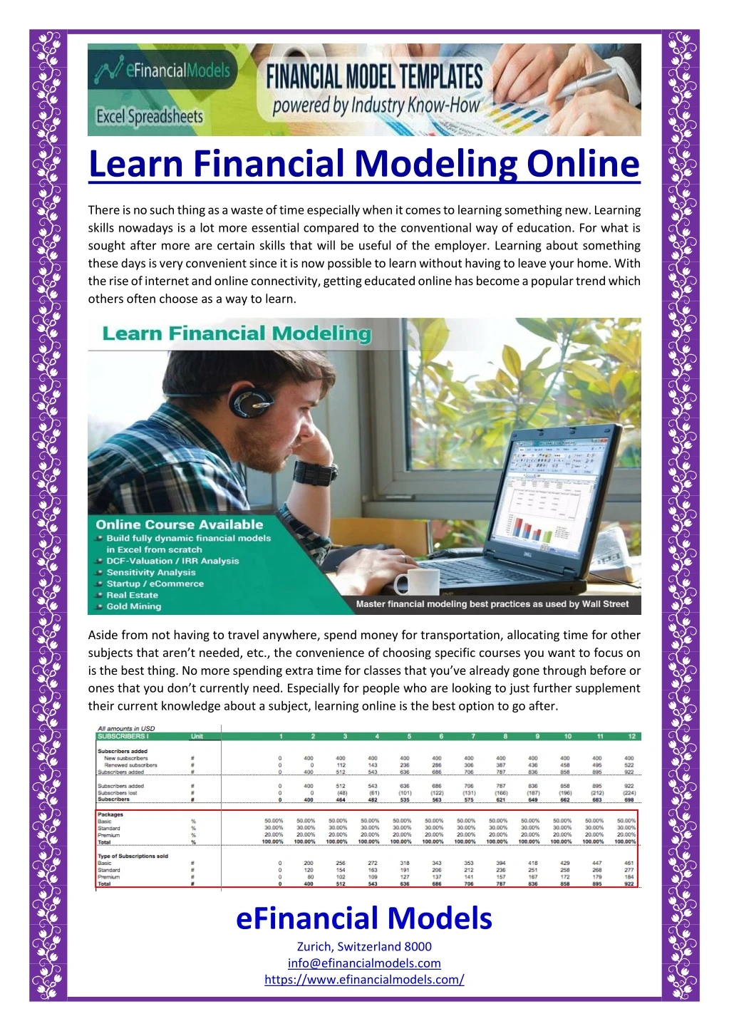 learn financial modeling online