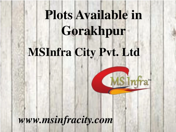 Plots available in Gorakhpur | Msinfra