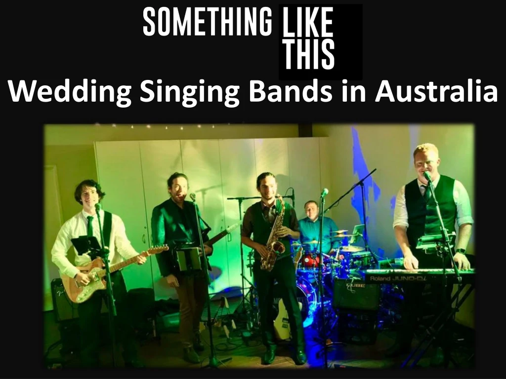 wedding singing bands in australia