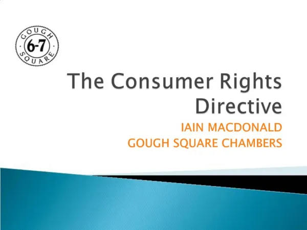The Consumer Rights Directive