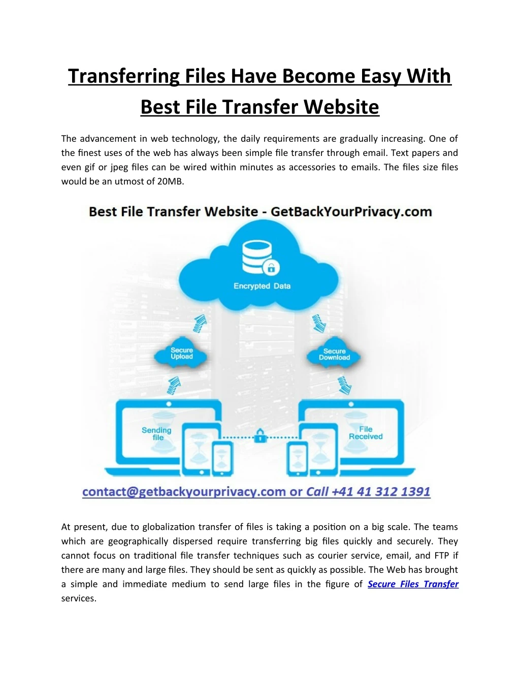 transferring files have become easy with best