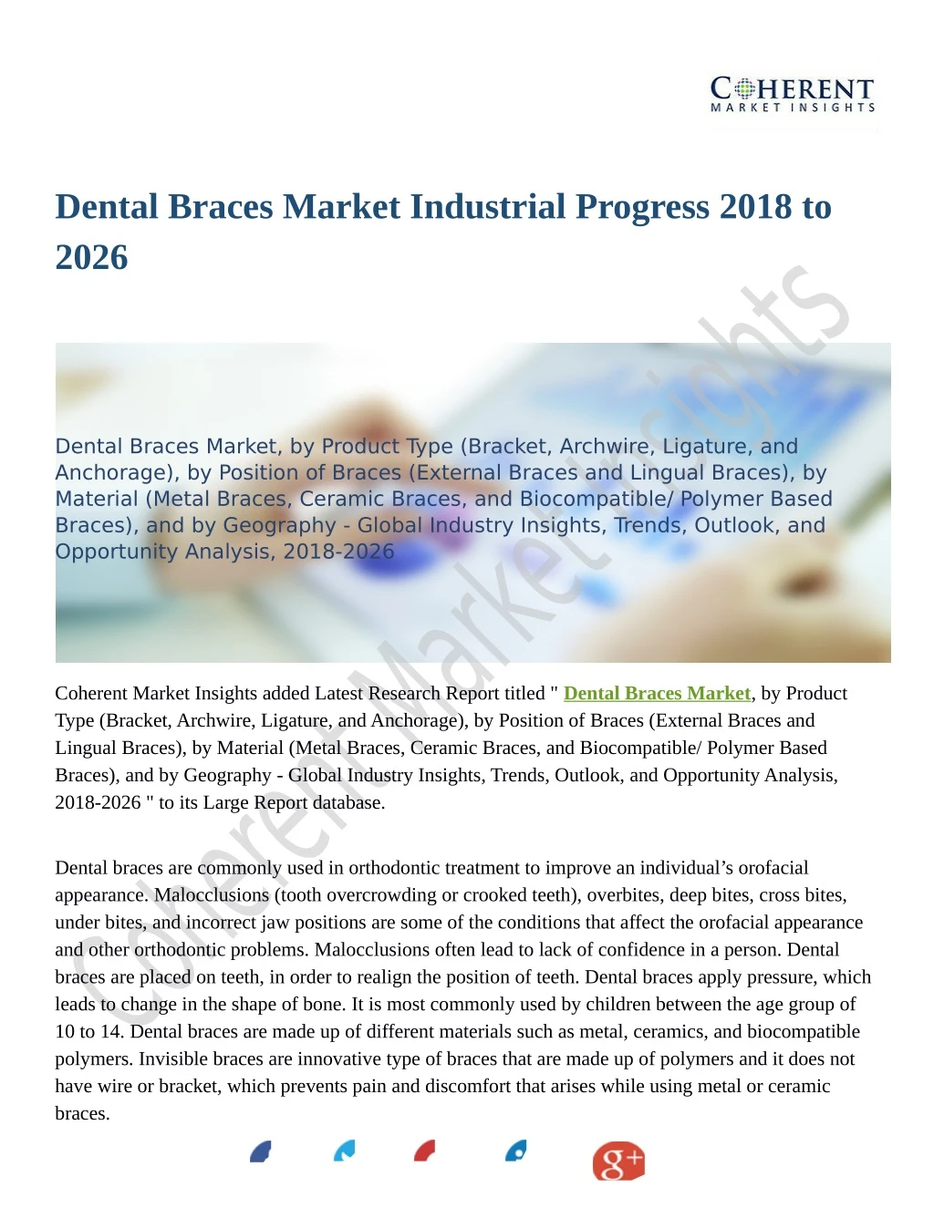 dental braces market industrial progress 2018