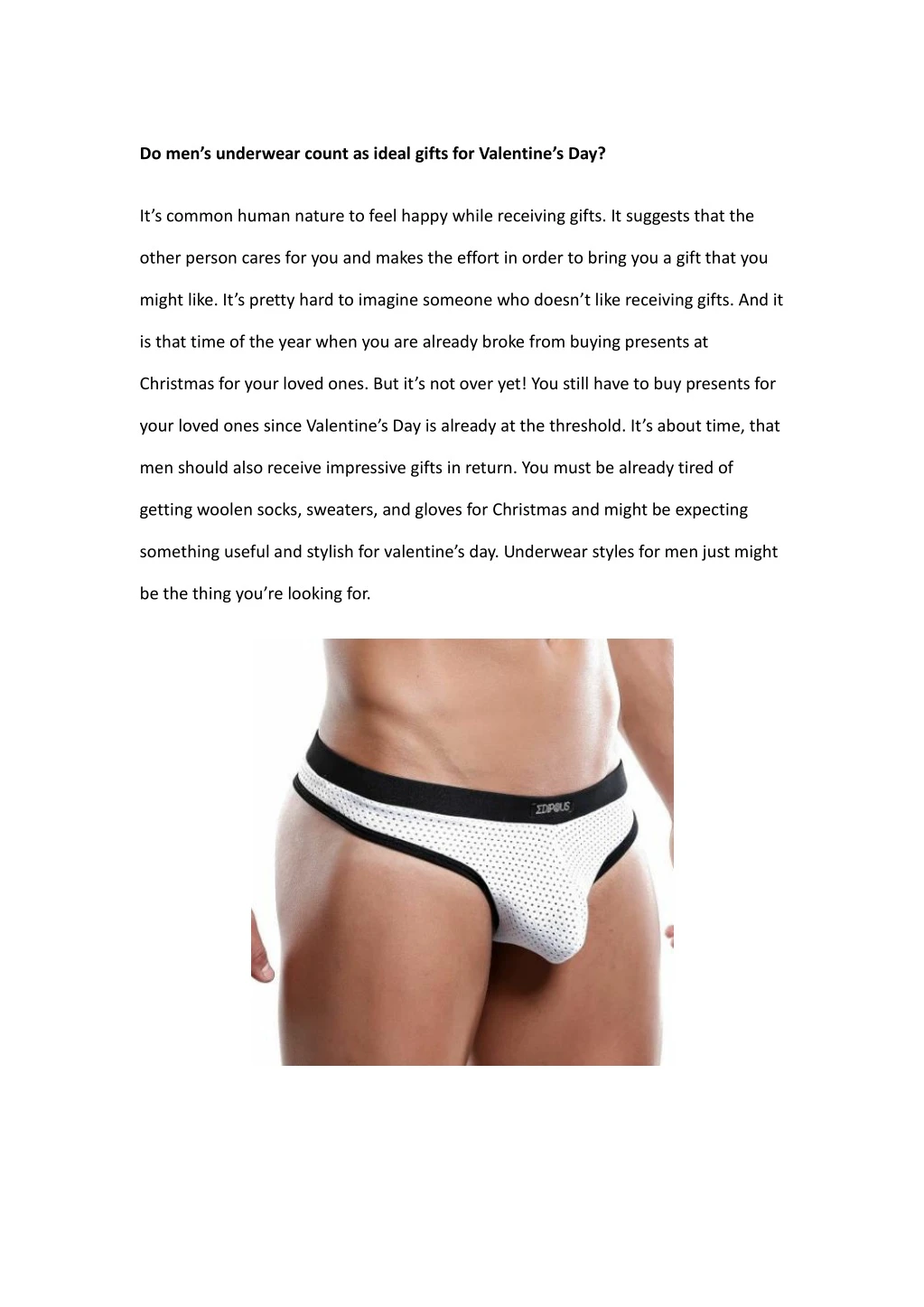 do men s underwear count as ideal gifts