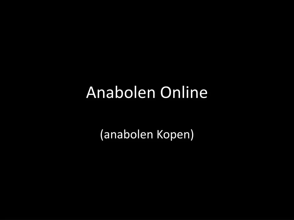 anabolen online
