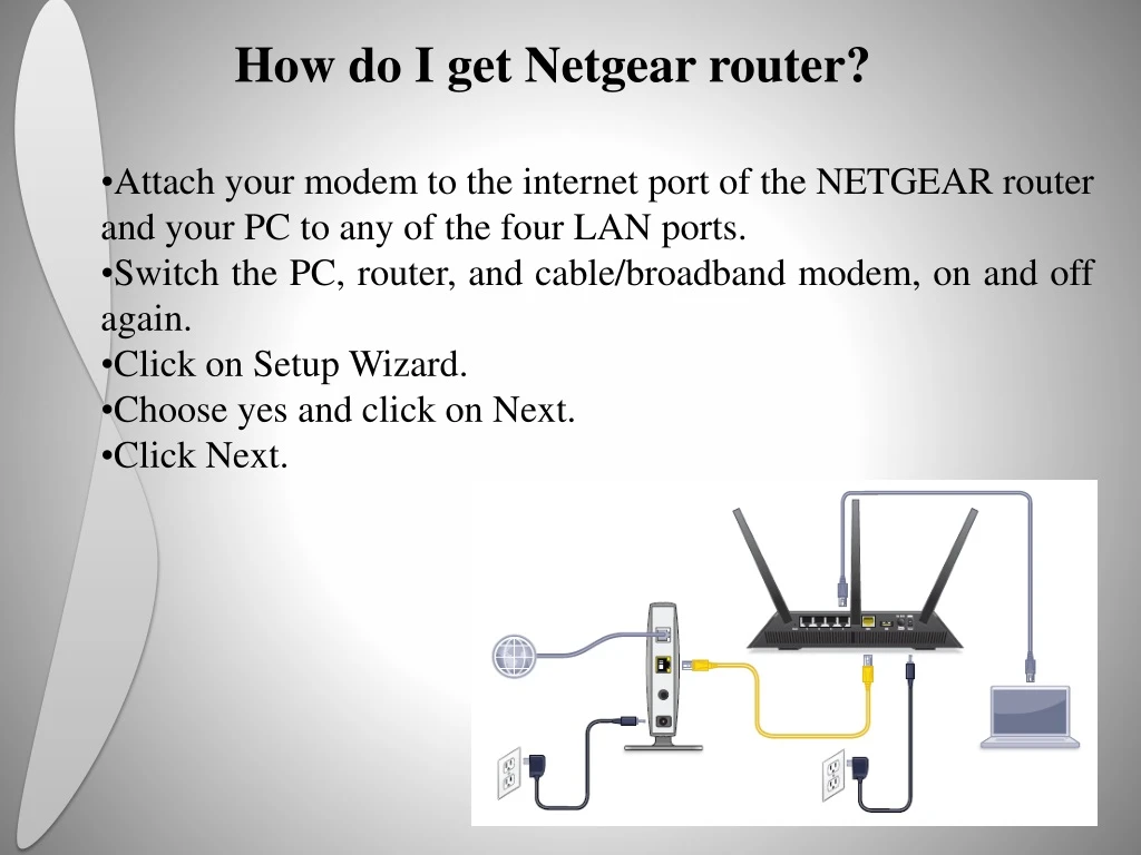 how do i get netgear router