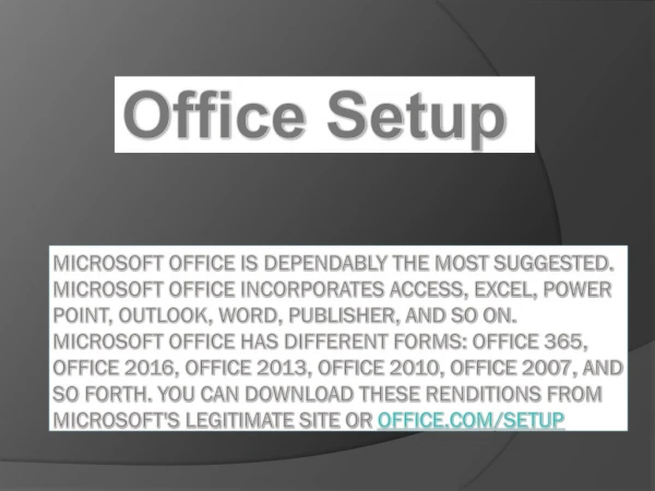 office setup